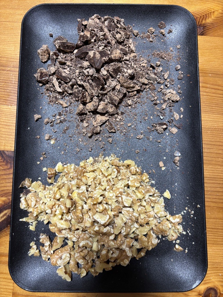 walnut and chocolates